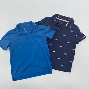 Kids Collared Polo Shirt Size S 6/7 All In Motion / Cat & Jack Lot of 2  Blue